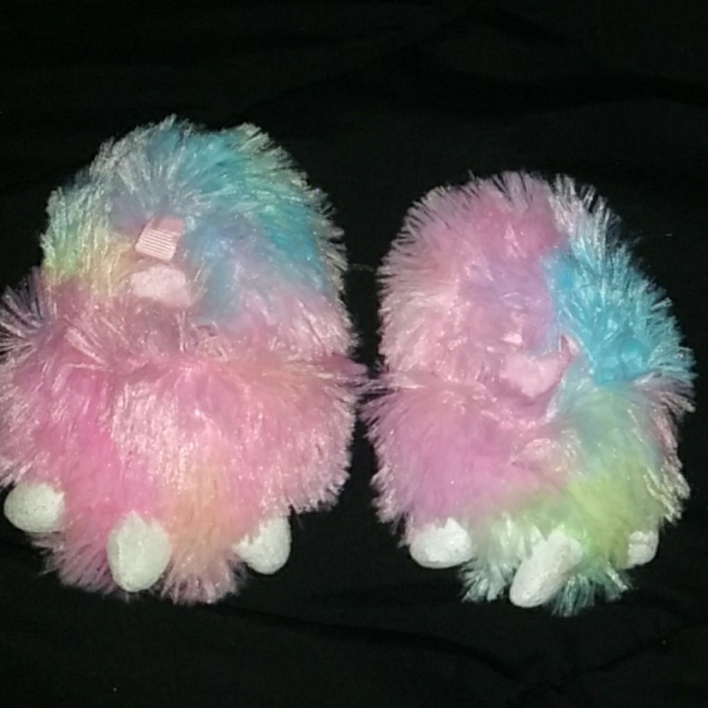Baby monster slippers
